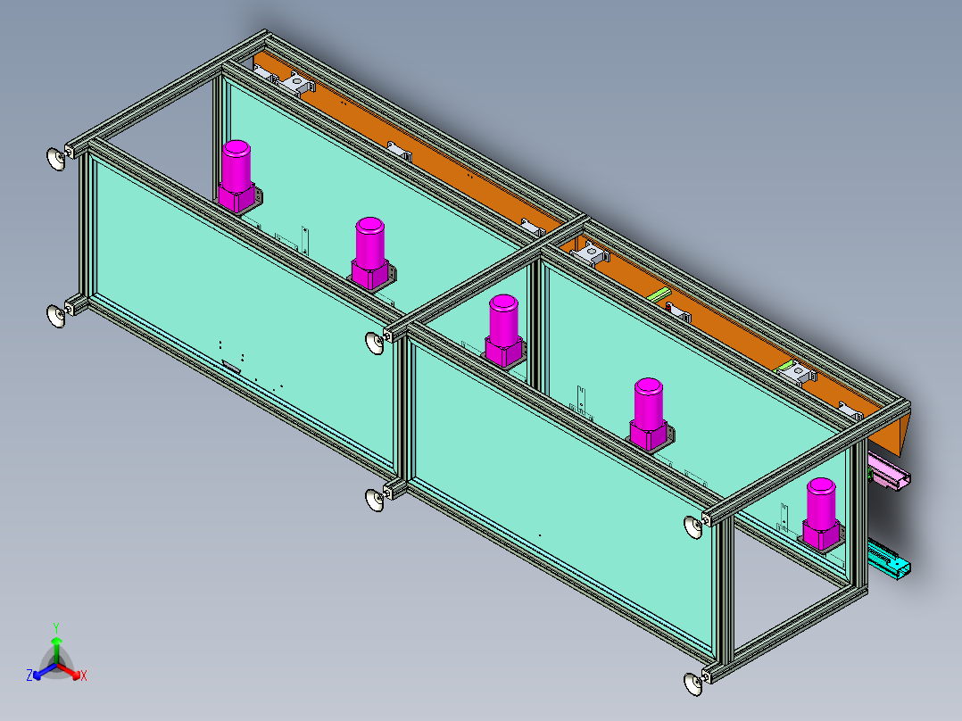 变距多位置输送线板设计