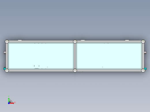 变距多位置输送线板设计前视缩略图