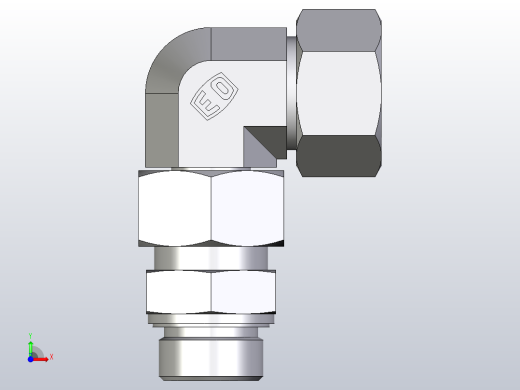 组装式可调旋转弯头EW25SMEDCF前视缩略图