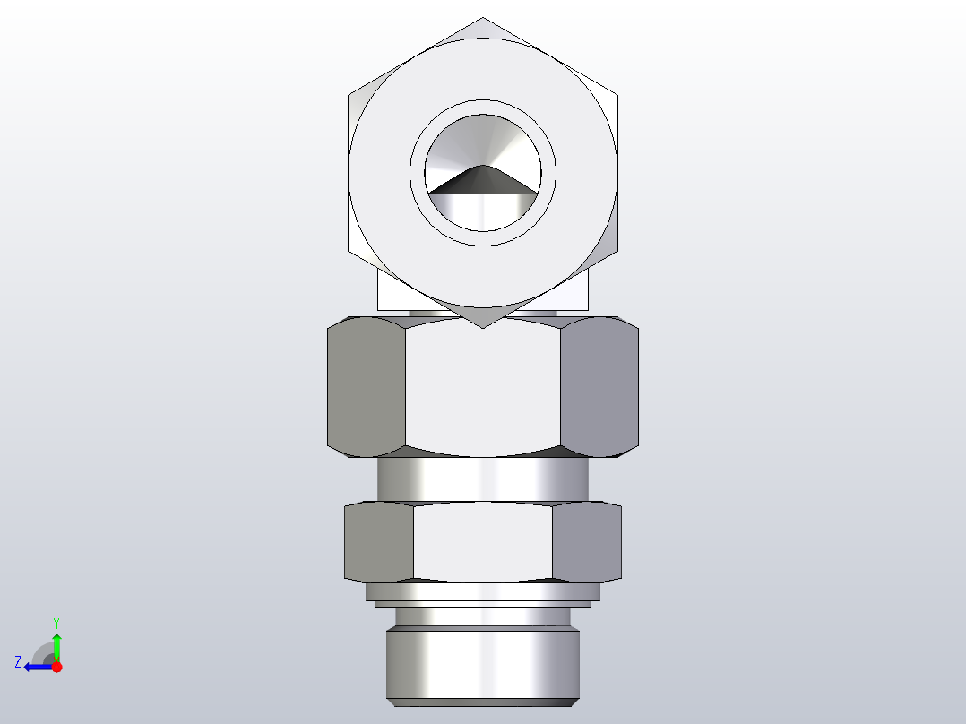 组装式可调旋转弯头EW25SMEDCF右视图