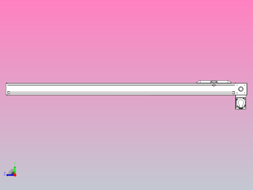 伺服电机集成皮带传动直线执行器TPA-OCB-100-192-L1450-RP-P75-N3右视缩略图