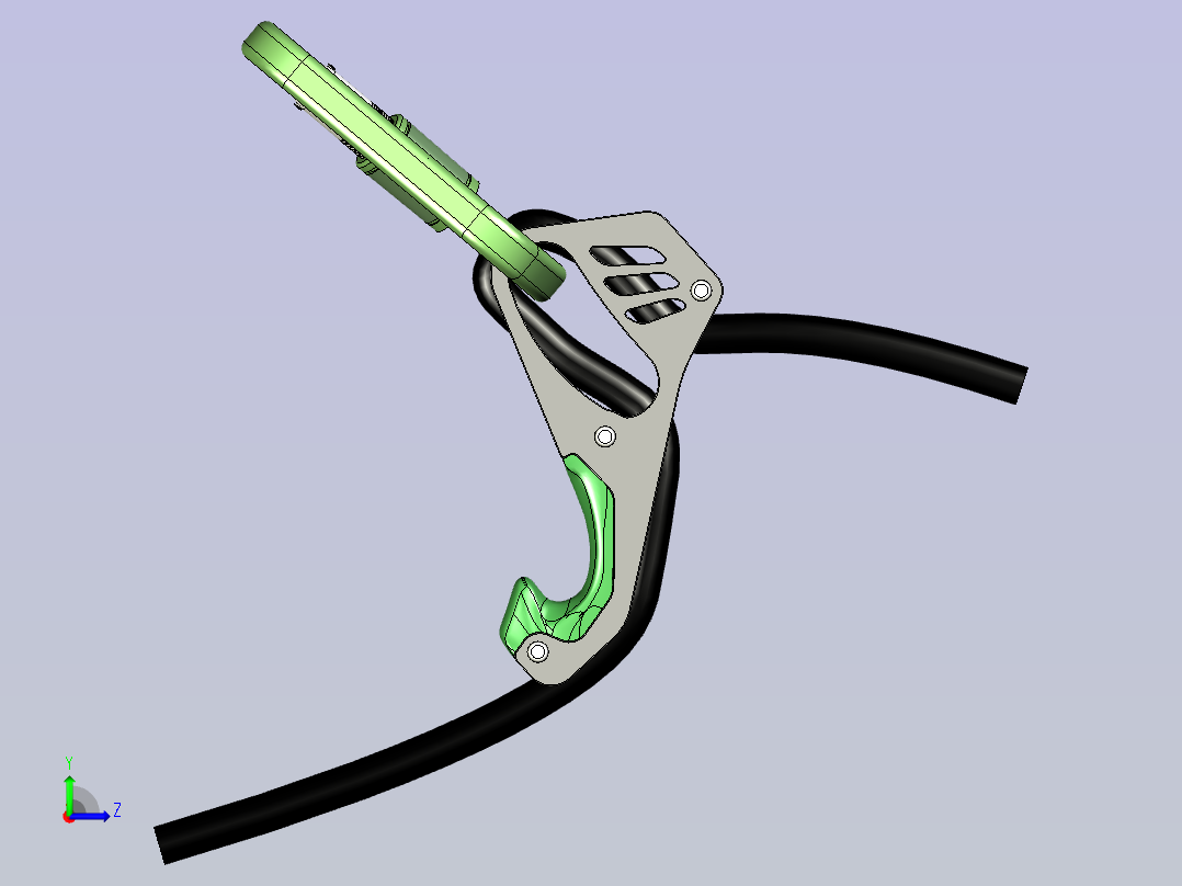 攀岩下落挂钩设计-- 1331766左视图