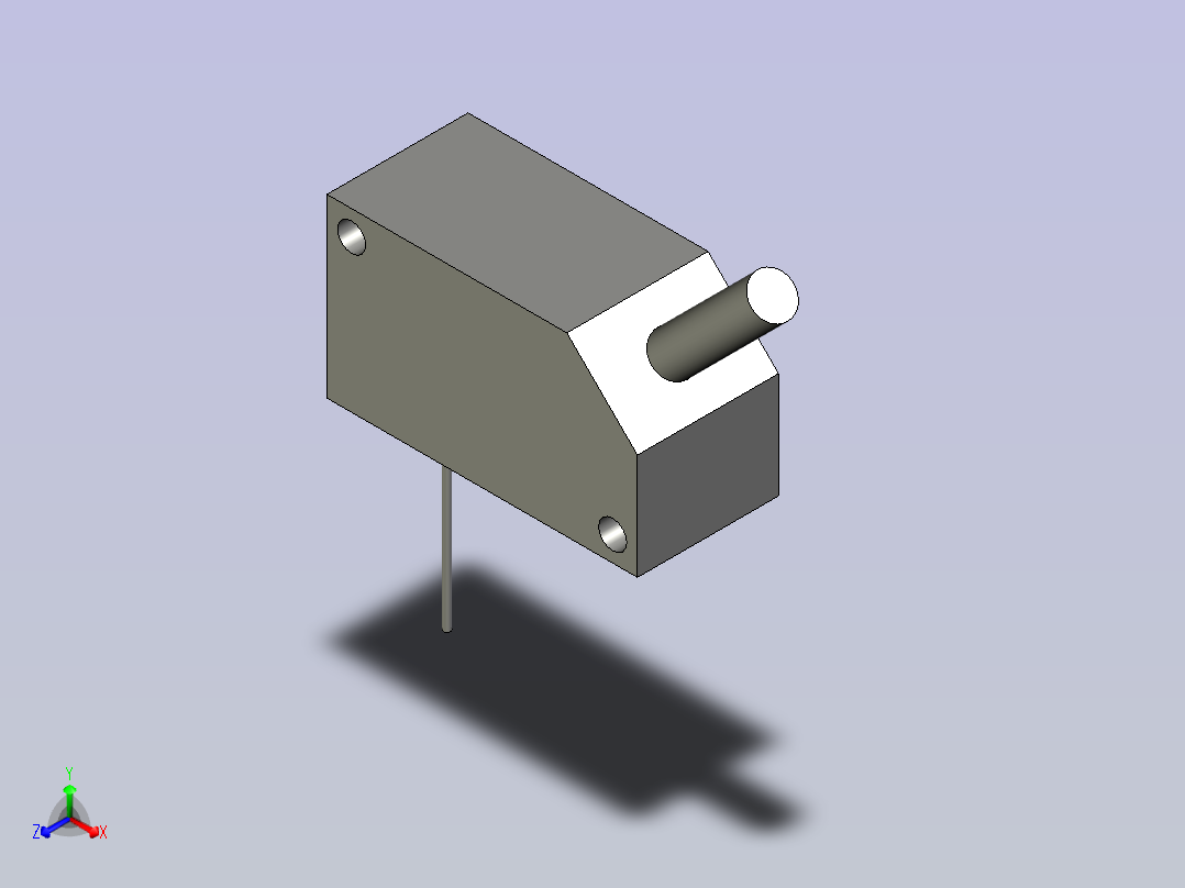 激光位移传感器HG-C1030主视图