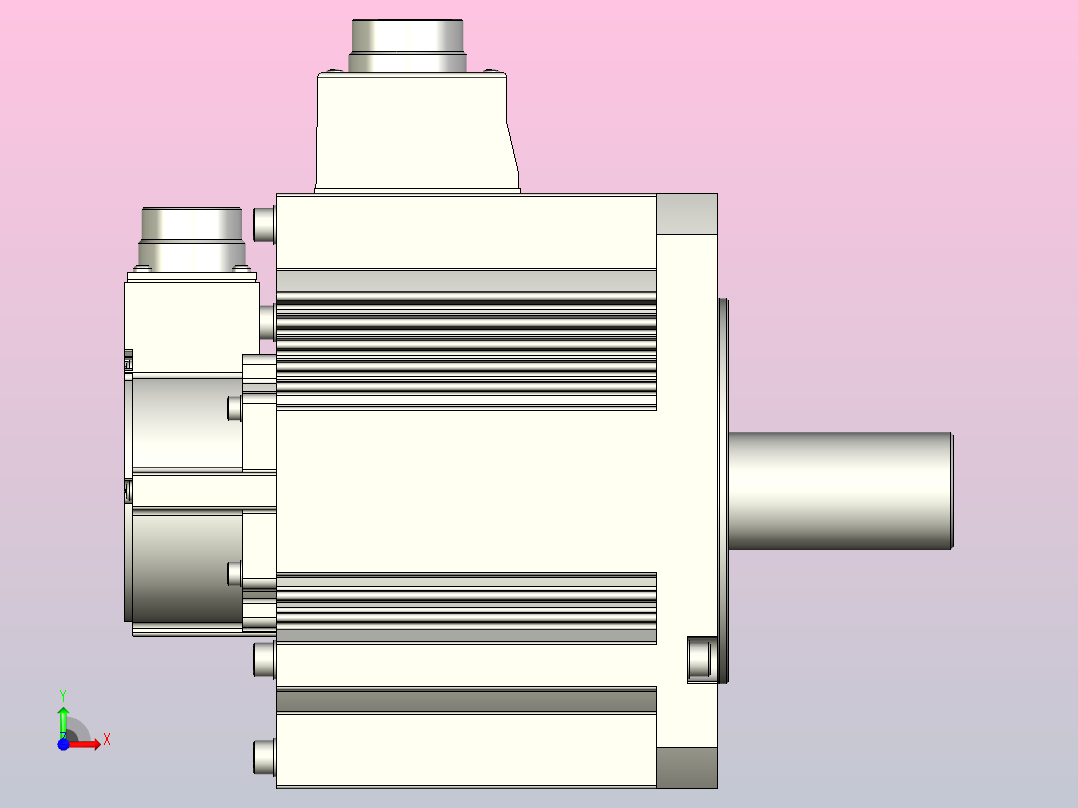 松下伺服电机 MATSUSHITA_MGMF442L1C6前视图