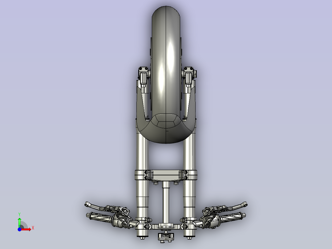 摩托车车头前视图