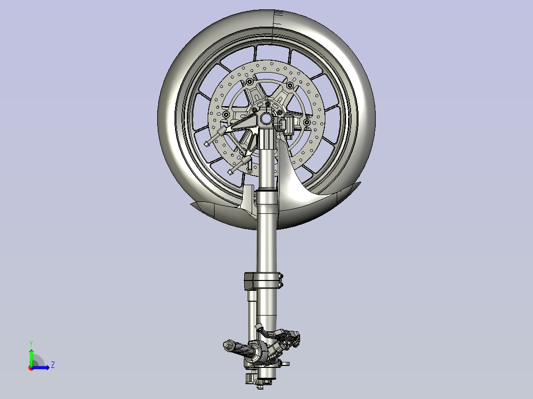 摩托车车头左视图