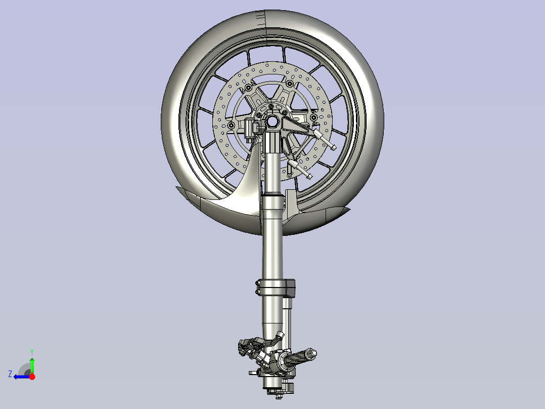 摩托车车头右视图