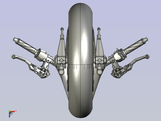 摩托车车头俯视缩略图