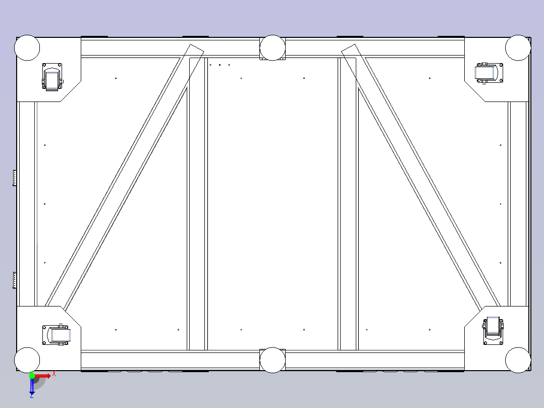 自动绕线机3D图纸三维模型结构俯视图