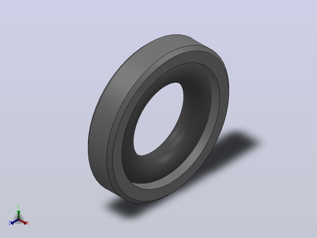 PTFE OE 型活塞组合密封(双作用)[OE016005200211B]正等轴测图