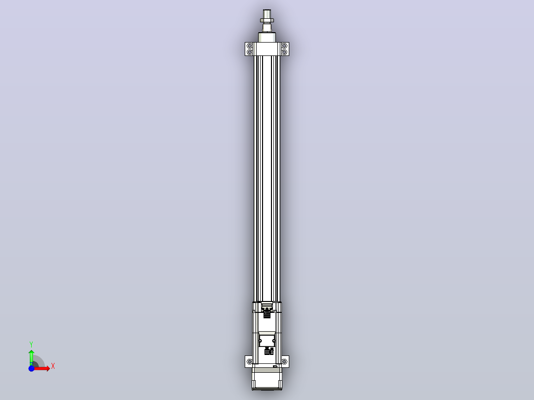 轻载电动缸TPA-ESR40-1210C-L500-MR-LB-W-P40-C3前视图
