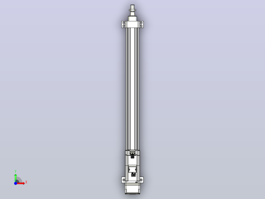 轻载电动缸TPA-ESR40-1210C-L500-MR-LB-W-P40-C3前视缩略图