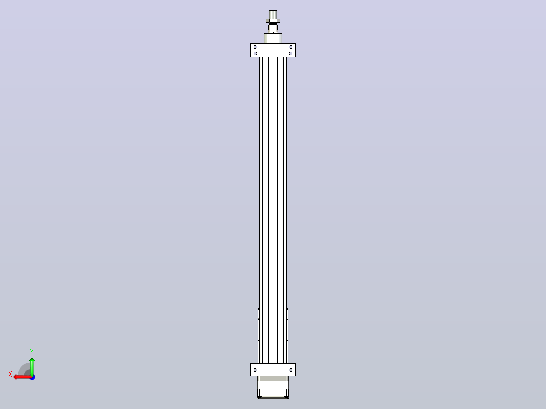 轻载电动缸TPA-ESR40-1210C-L500-MR-LB-W-P40-C3后视图