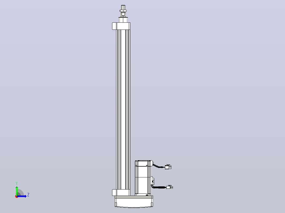 轻载电动缸TPA-ESR40-1210C-L500-MR-LB-W-P40-C3左视图