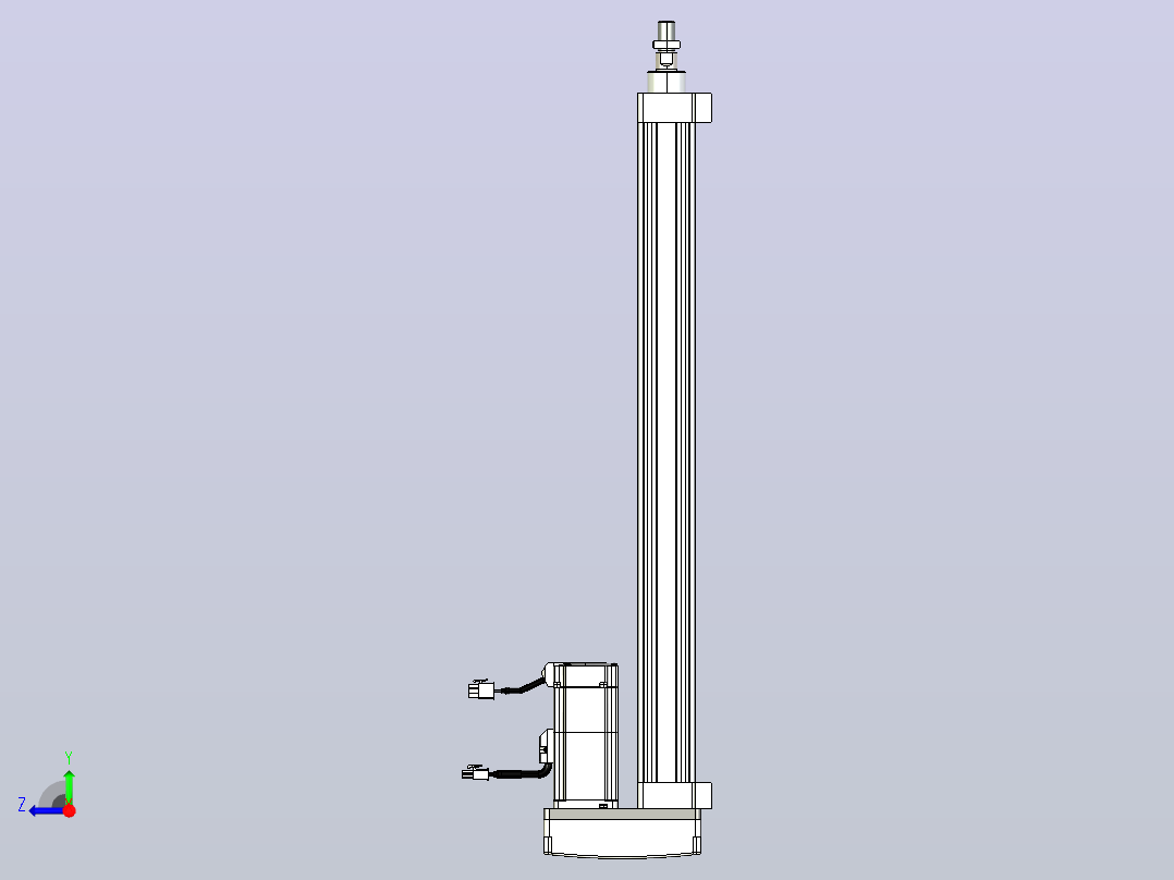 轻载电动缸TPA-ESR40-1210C-L500-MR-LB-W-P40-C3右视图