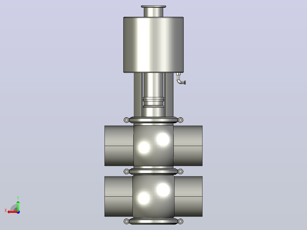 DJF01-FE-F型气动单座阀[DJF01-FE-DN100]后视图