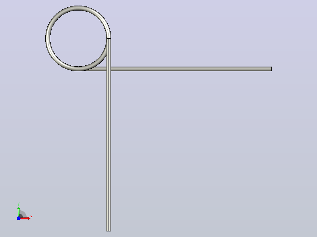 扭转弹簧torsion_spring_t012-270-109-x-l前视图