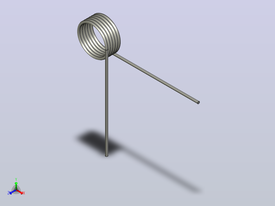 扭转弹簧torsion_spring_t012-270-109-x-l正等轴测图