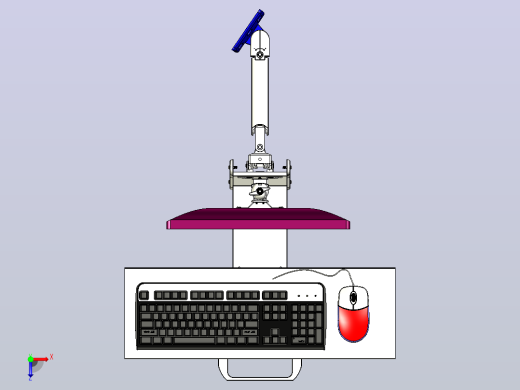 显示器支架俯视缩略图