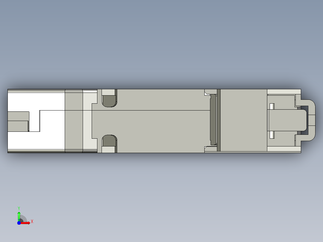 NB1-63 1P小型断路器三维模型202010前视图