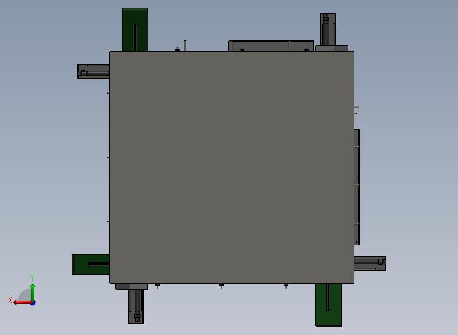 电子制造热熔点胶焊接自动生产线后视图