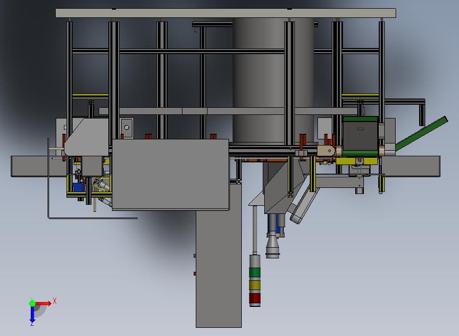 电子制造热熔点胶焊接自动生产线俯视图