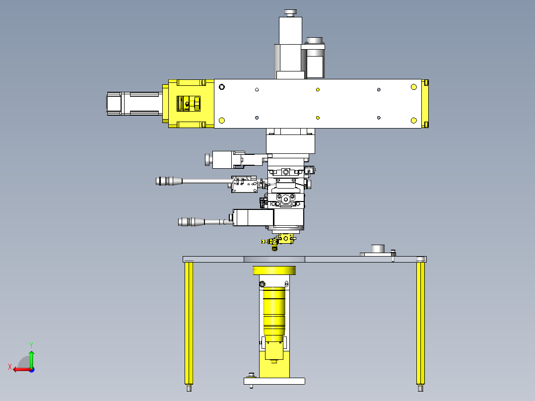 电子组装装置后视图