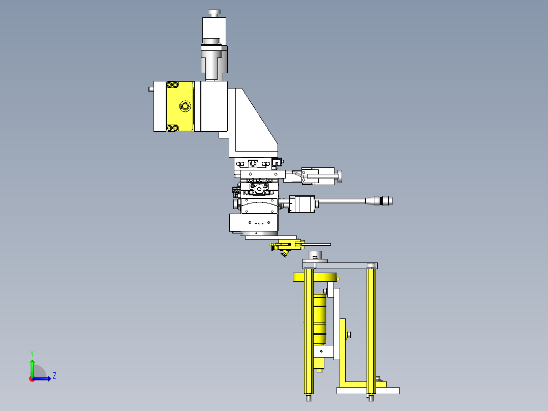 电子组装装置左视图