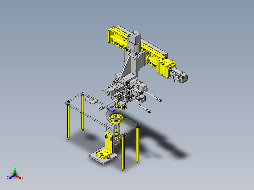 电子组装装置正等轴测图