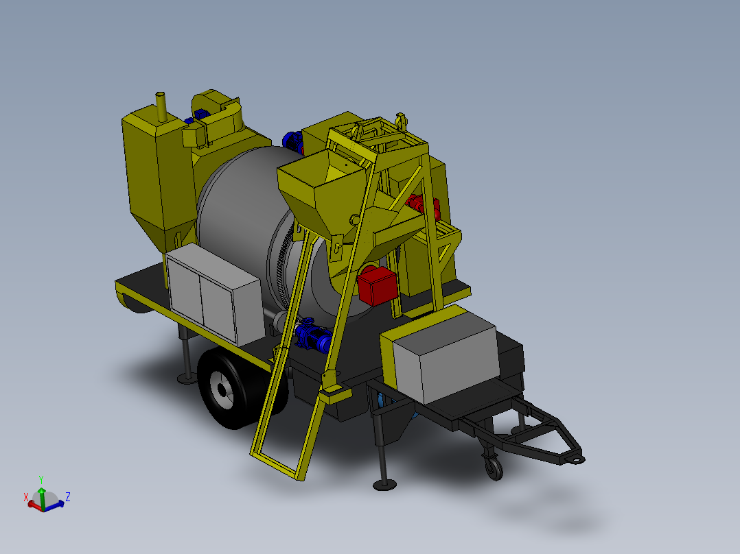 可移动小型沥青制造机