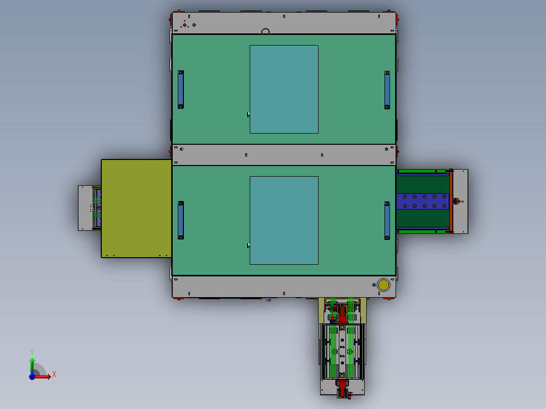 自动矫正叠料装盒机sw12前视图