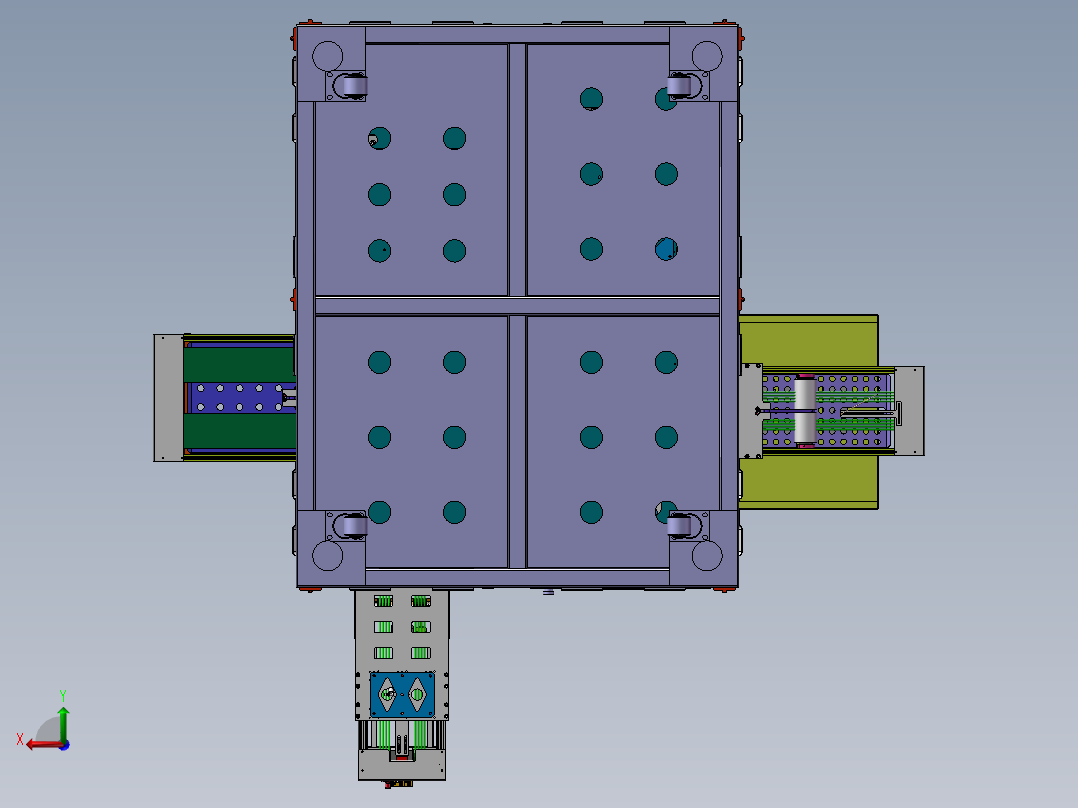 自动矫正叠料装盒机sw12后视图
