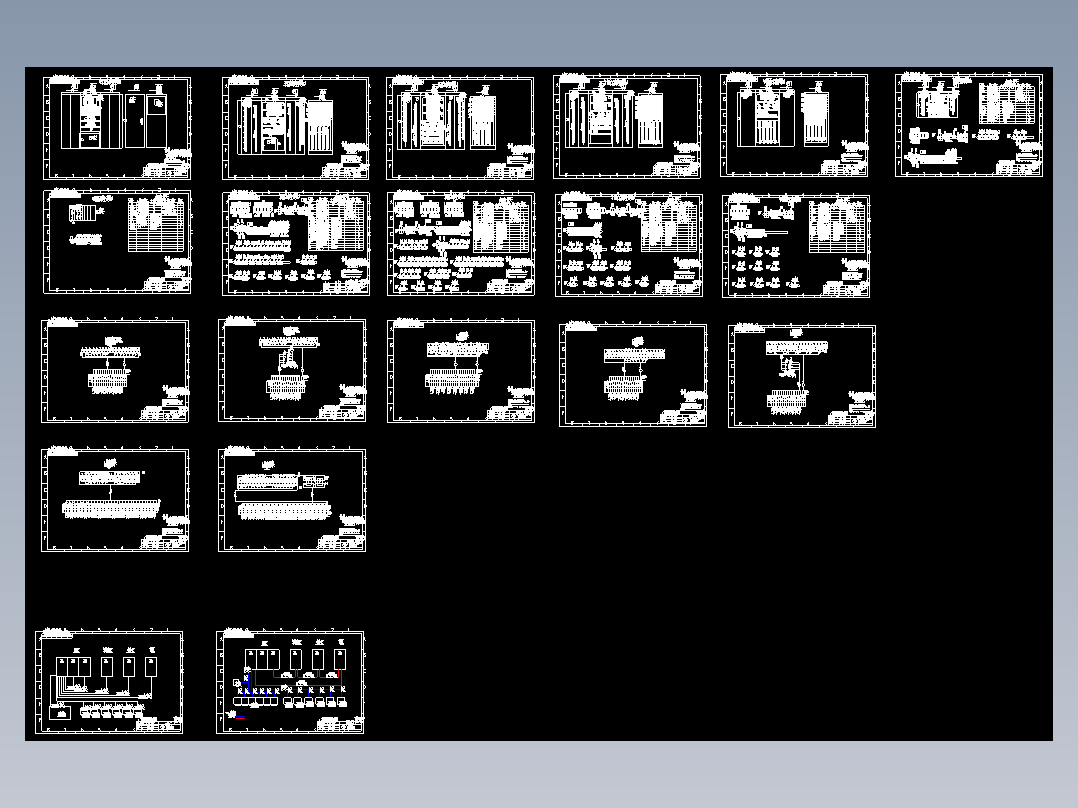 设备厂家PLC控制柜布线图及接线图柜内布局图ZKG设计