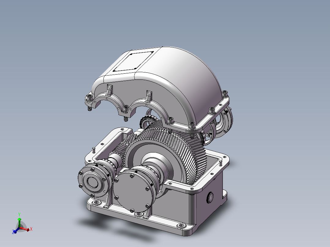 V带二级展开式圆柱齿轮减速器