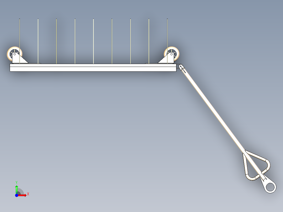 转运车3D模型前视图