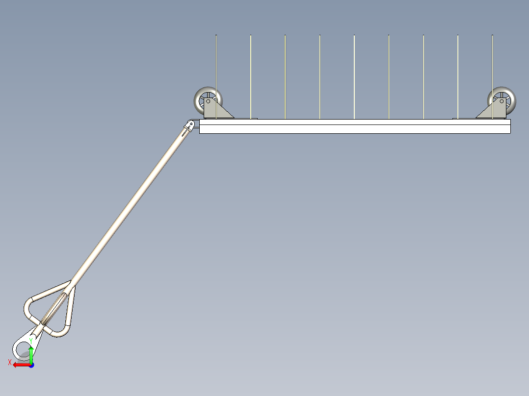 转运车3D模型后视图