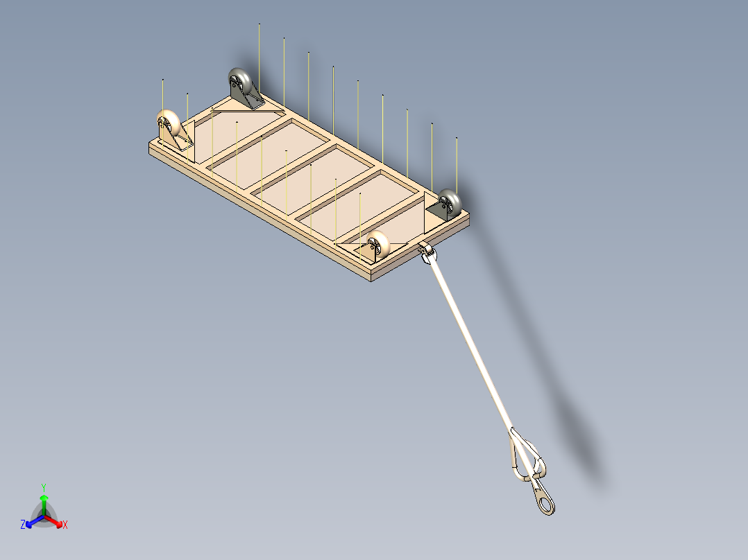 转运车3D模型正等轴测图