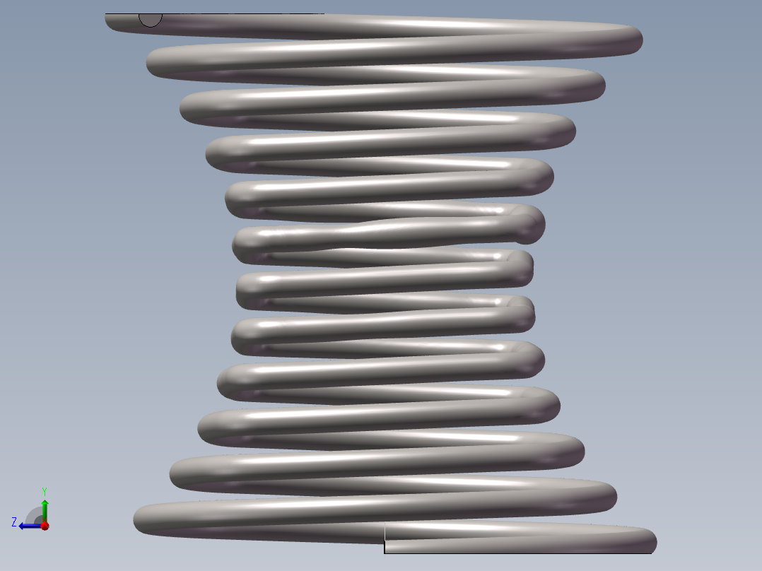 异型弹簧右视图