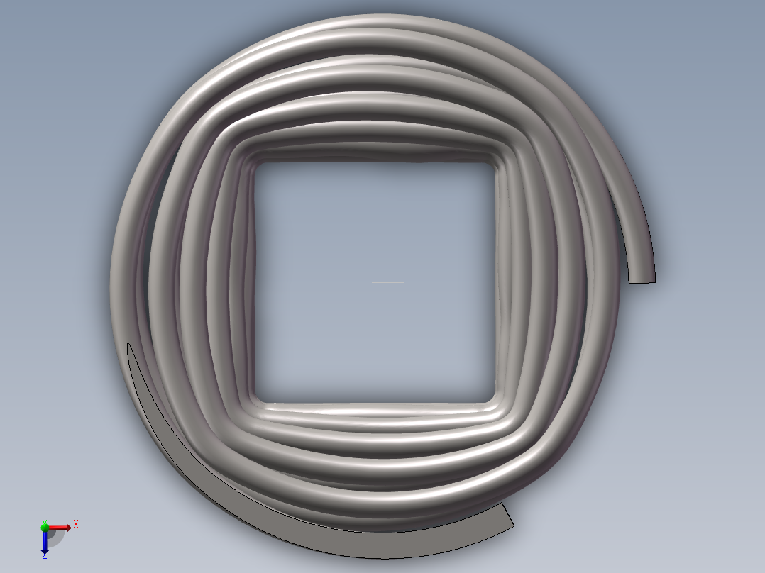 异型弹簧俯视图