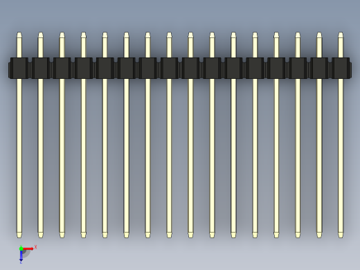 彩色公头100mil（2.54mm）系列-DS1021_black_2x16p_100mil_Type19_rev1.0俯视缩略图