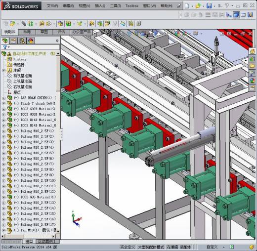 自动化送料冲压生产线3D模型缩略图