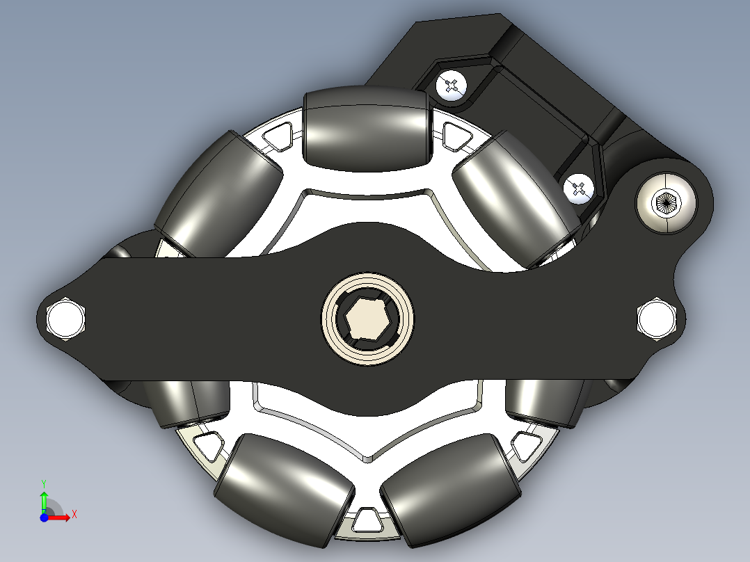 FTC TrackWheels全向轮模型前视图