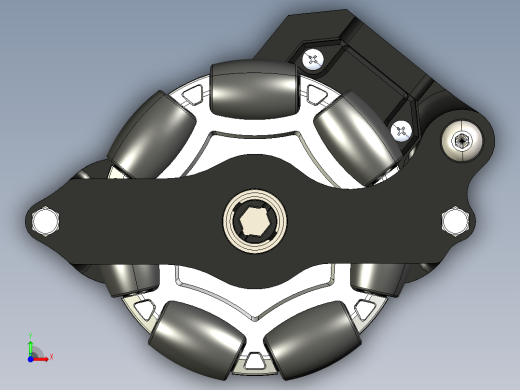 FTC TrackWheels全向轮模型前视缩略图