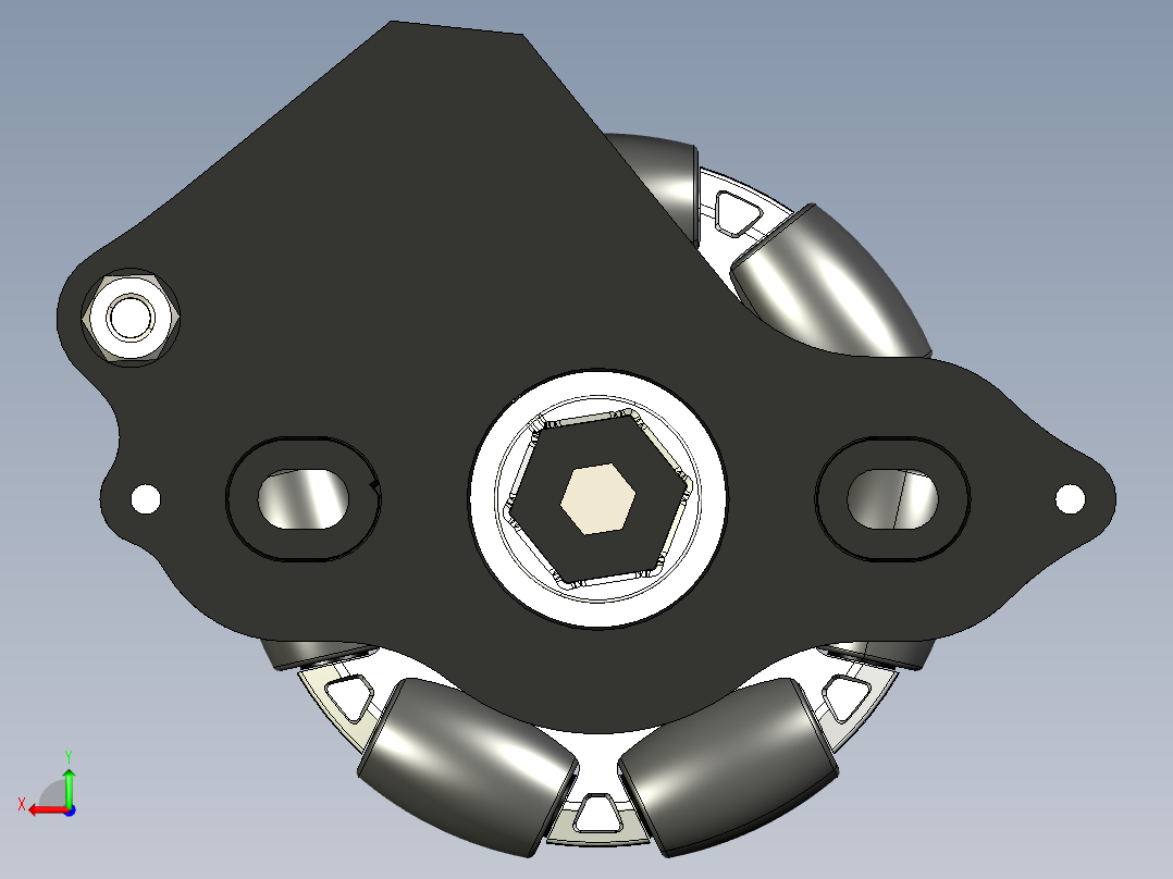 FTC TrackWheels全向轮模型后视图