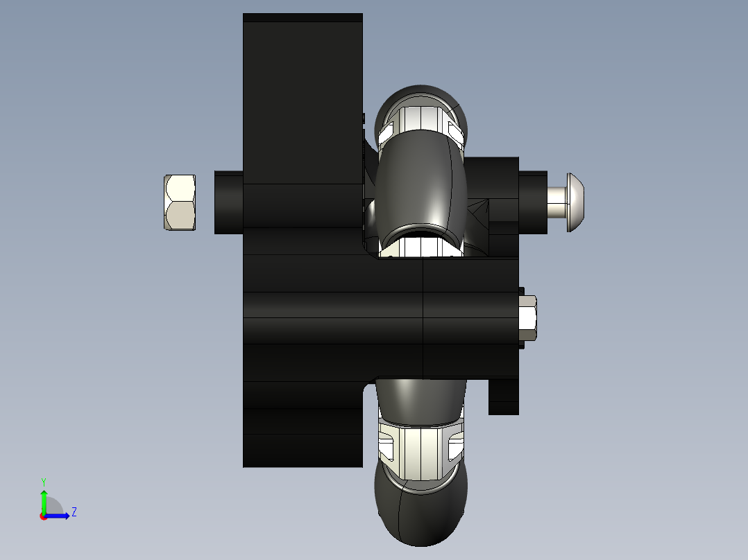 FTC TrackWheels全向轮模型左视图