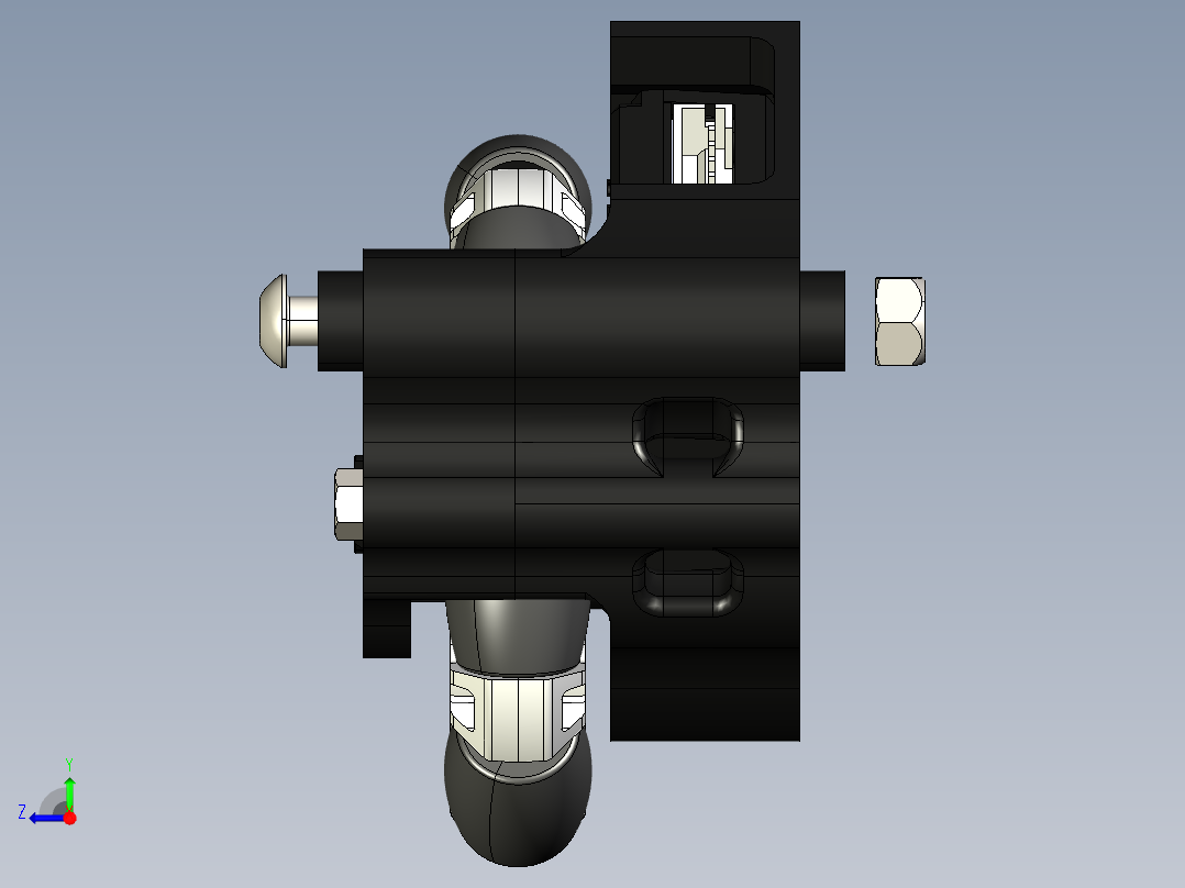 FTC TrackWheels全向轮模型右视图