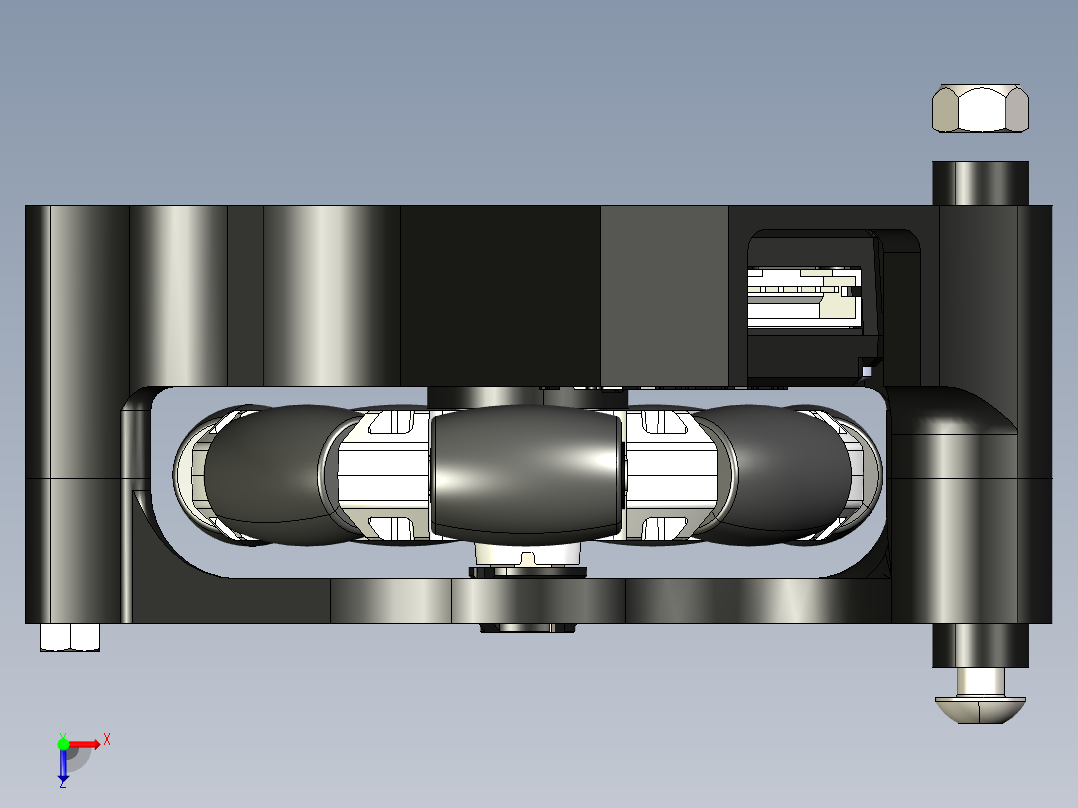FTC TrackWheels全向轮模型俯视图