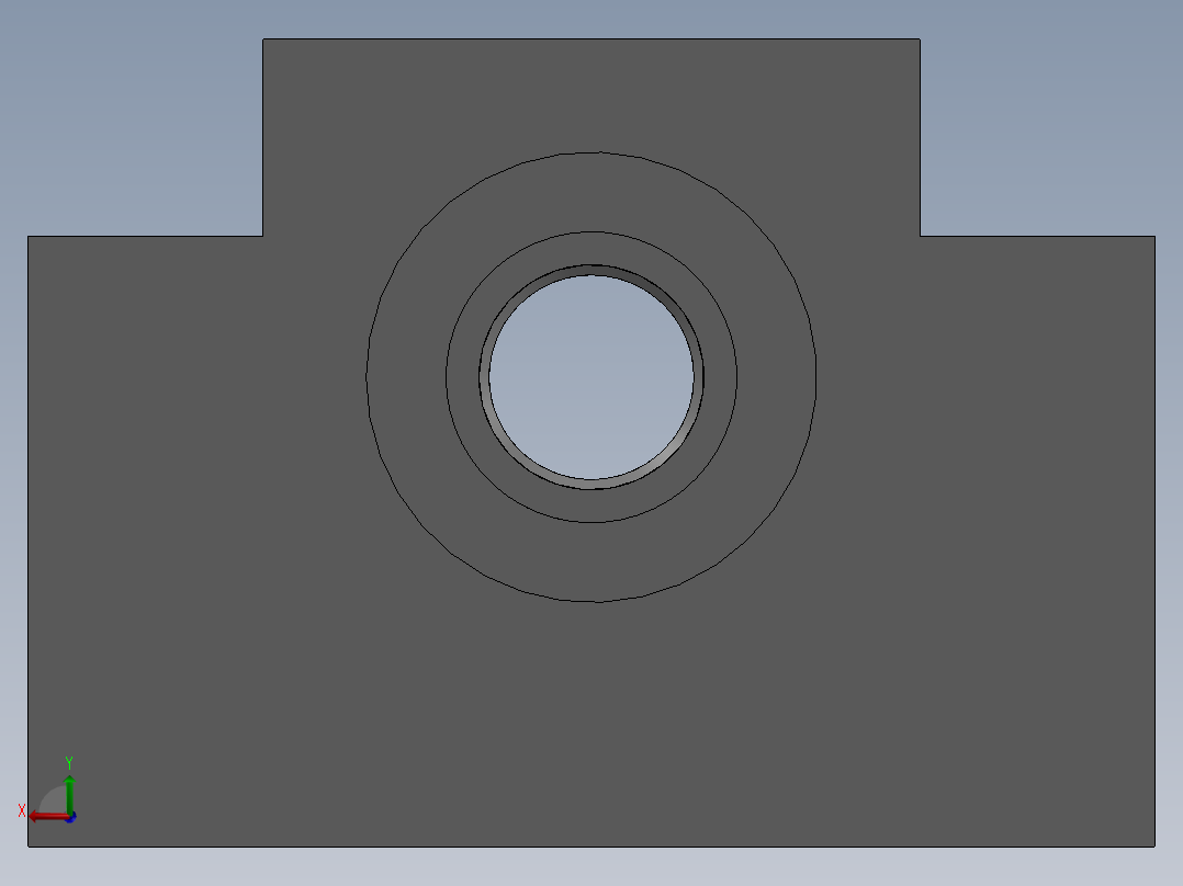 丝杆轴承座C-TBK12后视图