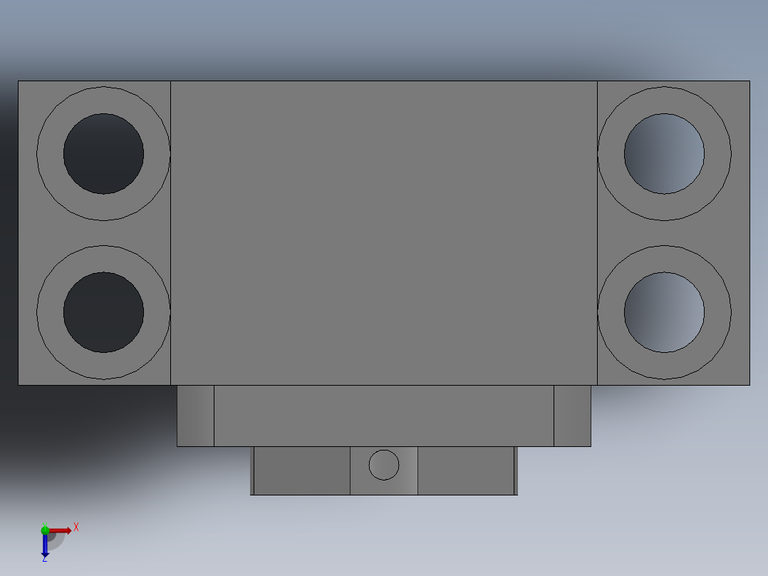 丝杆轴承座C-TBK12俯视图