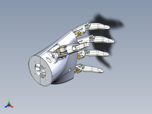灵巧手指结构三维设计含CATIA三维图+说明书